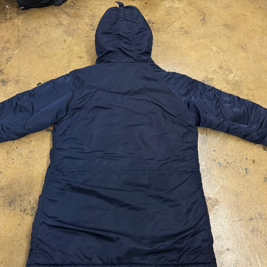 [정품/XS] 알파인더스트리 후드 패딩 네이비 b19 상품이미지4