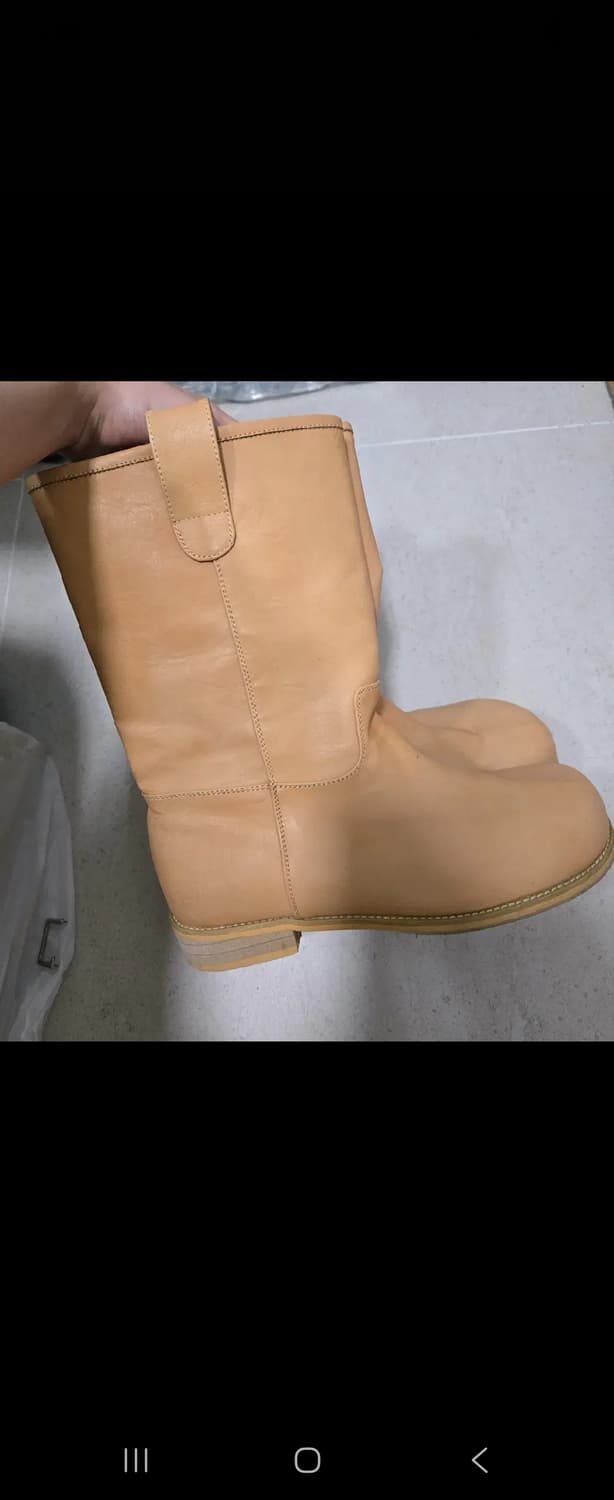 빈티지 미들 부츠 3cm 베이지 [240] 상품이미지5