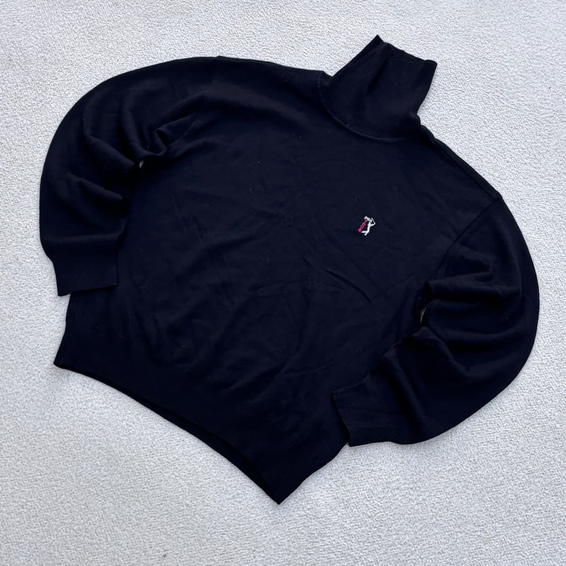 95 PGA터울 검은색 터틀넥 니트 0408E1 상품이미지1