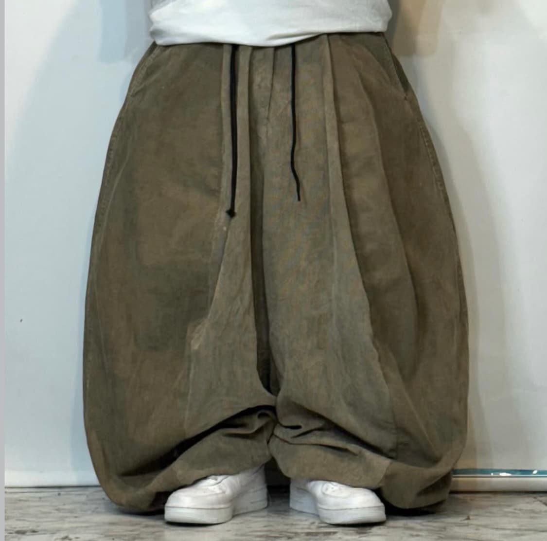 카키베이지 벌룬팬츠 두붙바 상품이미지3
