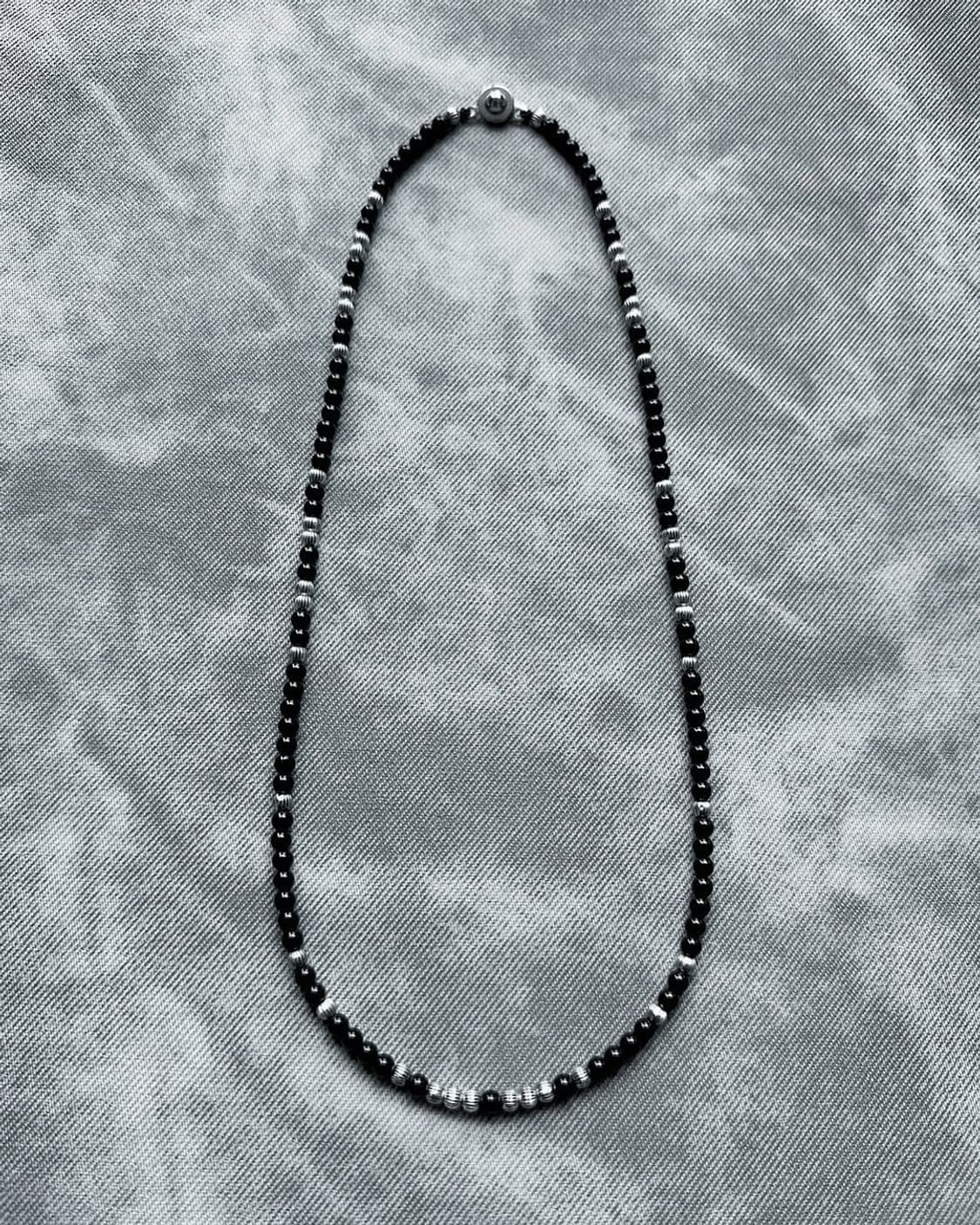 라오브젝트 BLACK BEADS NECKLACE 상품이미지2