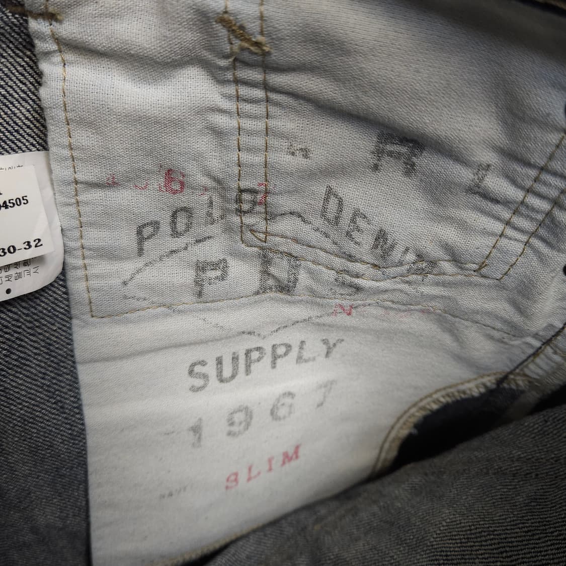 30 ) 정품 폴로 랄프로렌 데님 앤 서플라이 페인트 청바지 슬림핏 상품이미지7