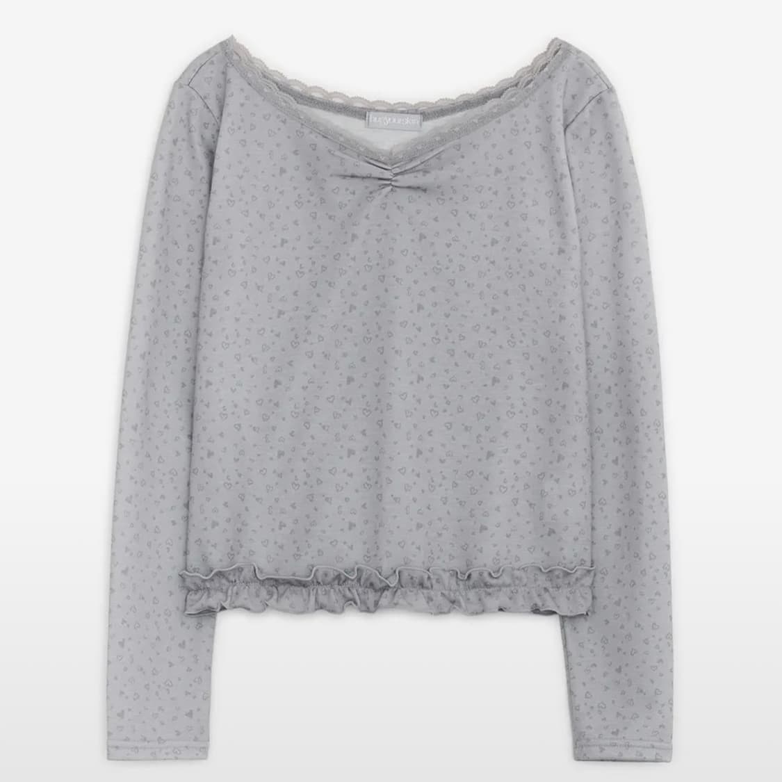 허그유어스킨 프릴 레오파드 티 상품이미지1