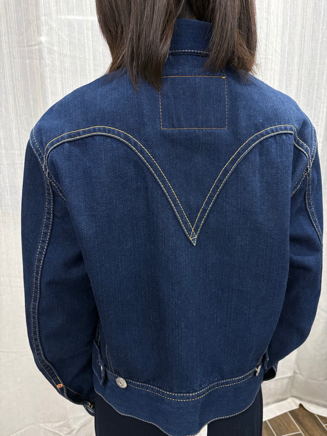 리바이스 빈티지 타입1 아이코닉 스티치 데님 청자켓 상품이미지4