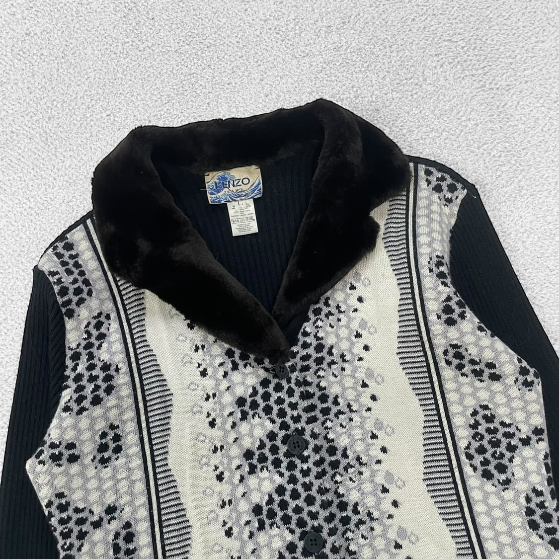 겐조 Kenzo 레오파드 니트 가디건 상품이미지4