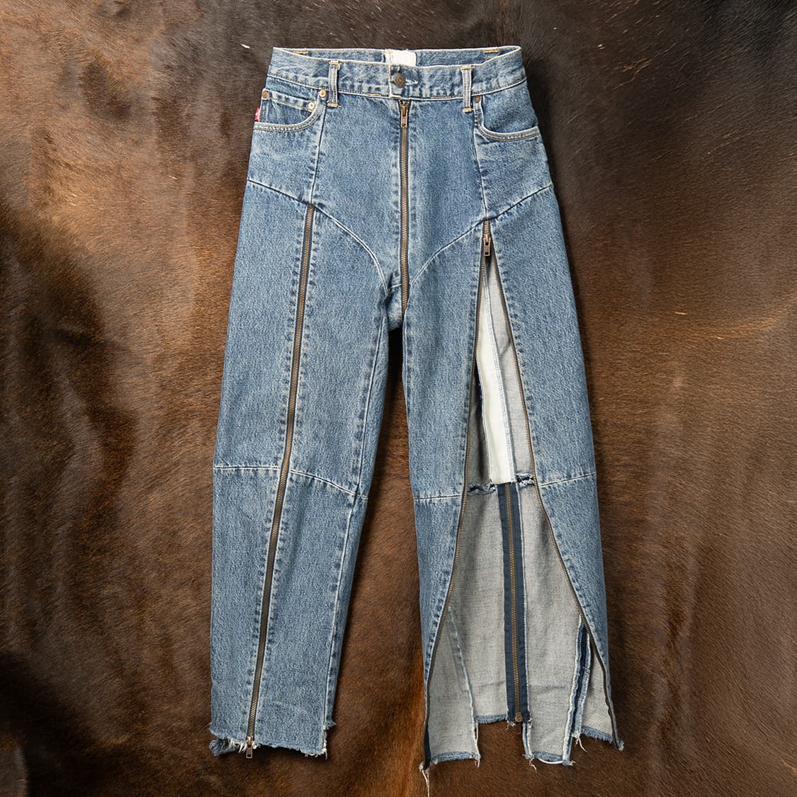 [28] 베트멍 17SS 리바이스 리워크 멀티지퍼 데님팬츠  상품이미지2