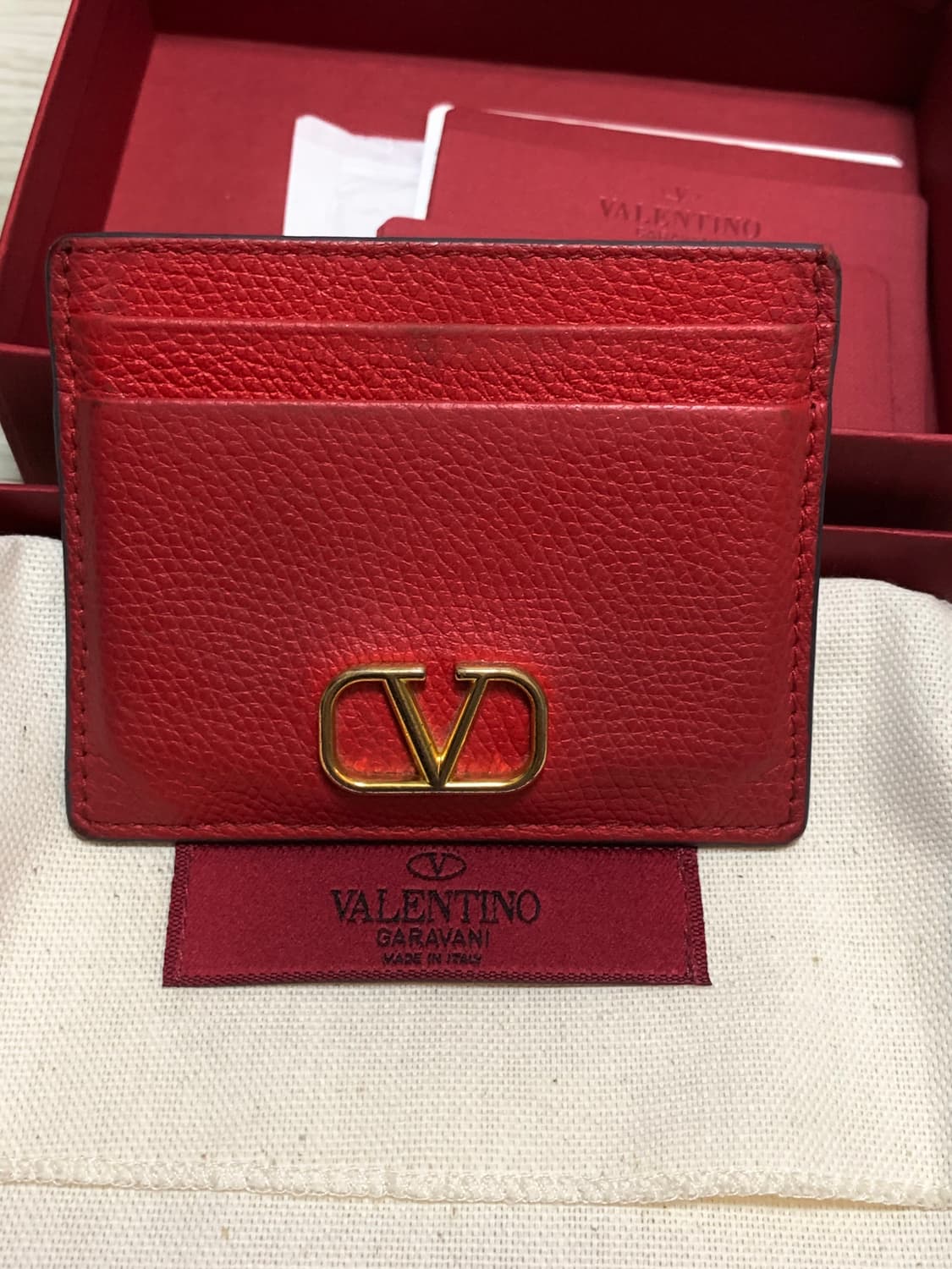 발렌티노 레드 카드지갑  상품이미지1