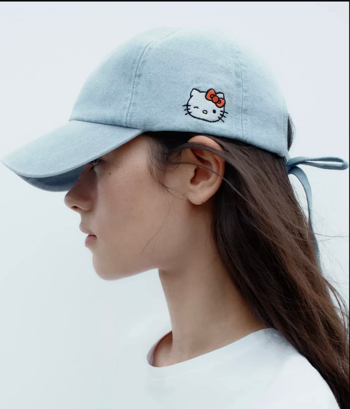 산리오 헬로키티 데님 캡 모자/자라 키티 모자(zara) 상품이미지2