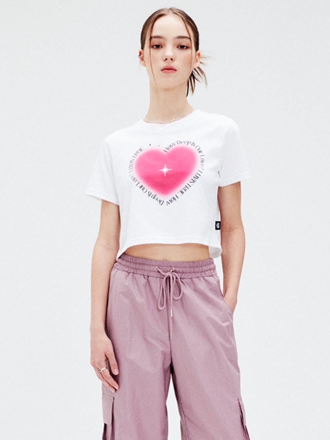 러브이즈트루 하트 반팔 티셔츠 상품이미지3