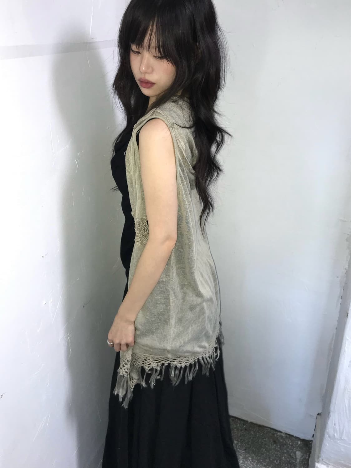크로셰 롱 베스트 상품이미지3