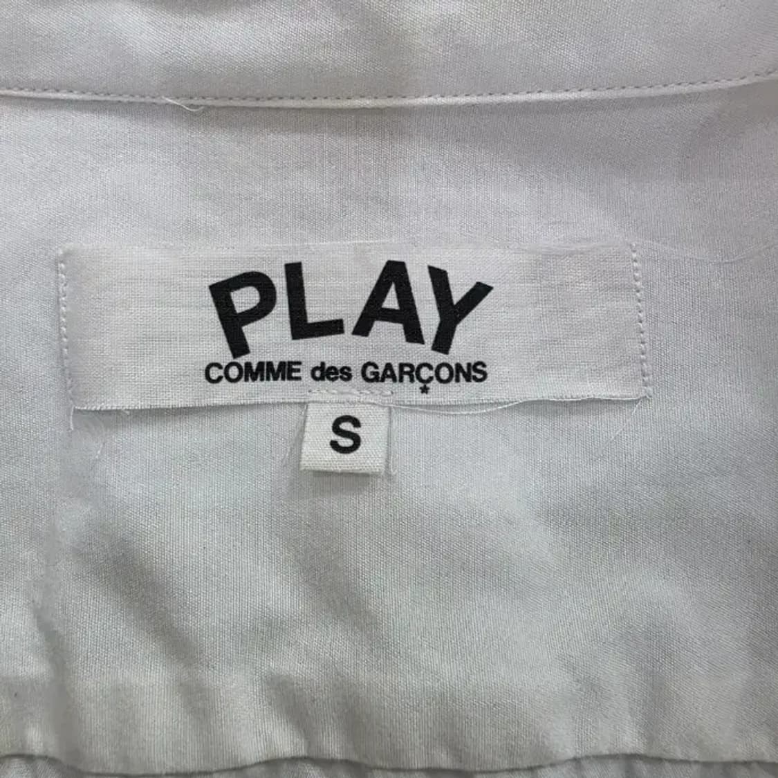 꼼데가르송 PLAY 화이트 셔츠 ~55 상품이미지6