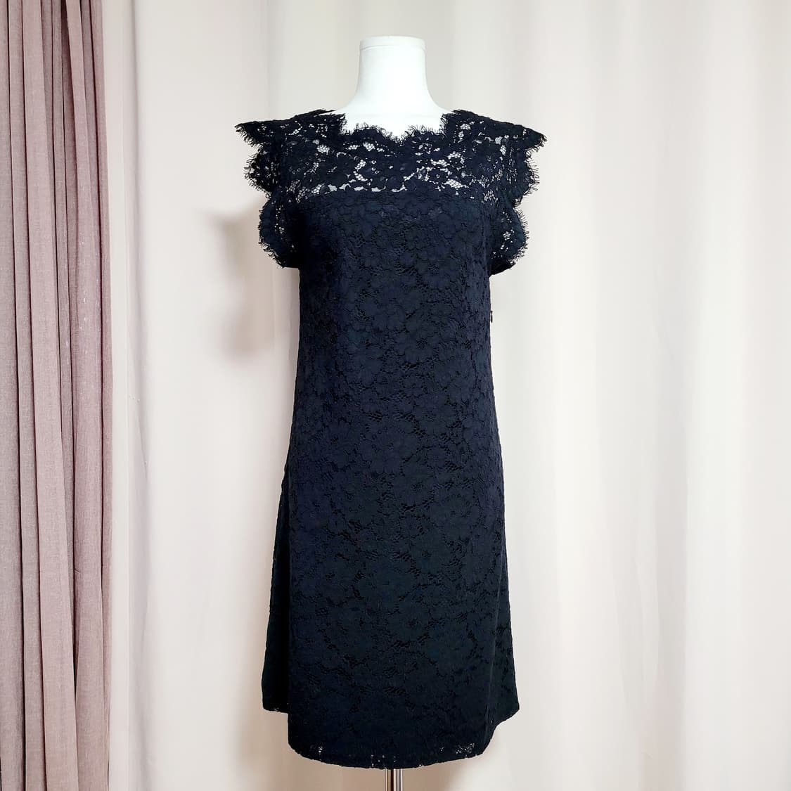 클로디피에로 원피스 드레스 리본 백트임 펀칭레이스 (55) 상태최상 상품이미지2