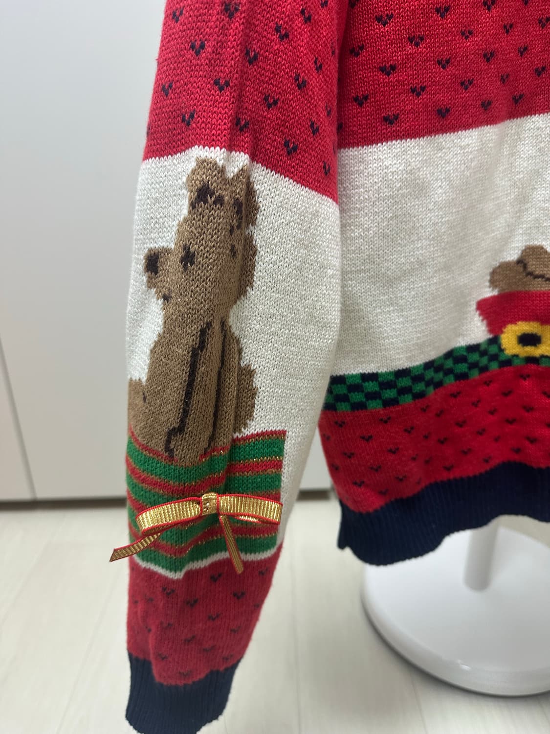 sweater loft 곰돌이 니트 가디건 상품이미지4