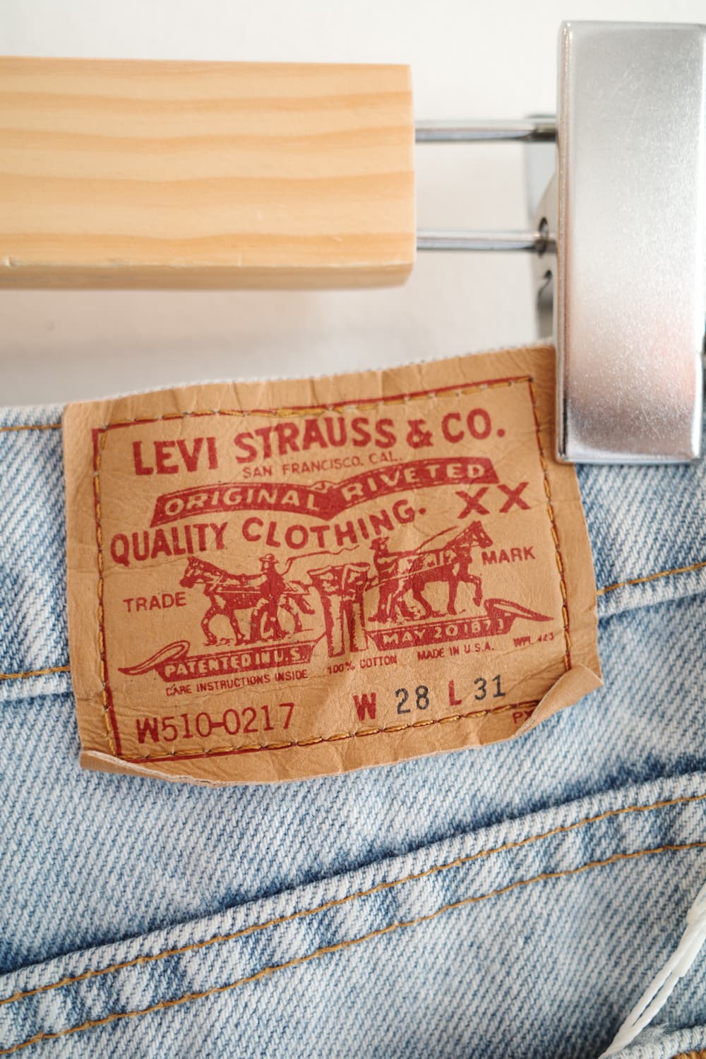 90s Levis 리바이스 510 빈티지데님 (MADE IN USA)  상품이미지7