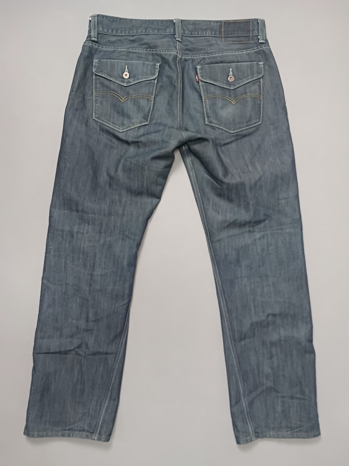 [36] 리바이스 흑청 린스드 포켓 레귤러진 청바지 상품이미지7