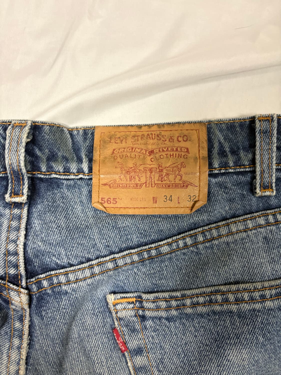 (34x32) 90s 리바이스 565 made in usa 상품이미지6