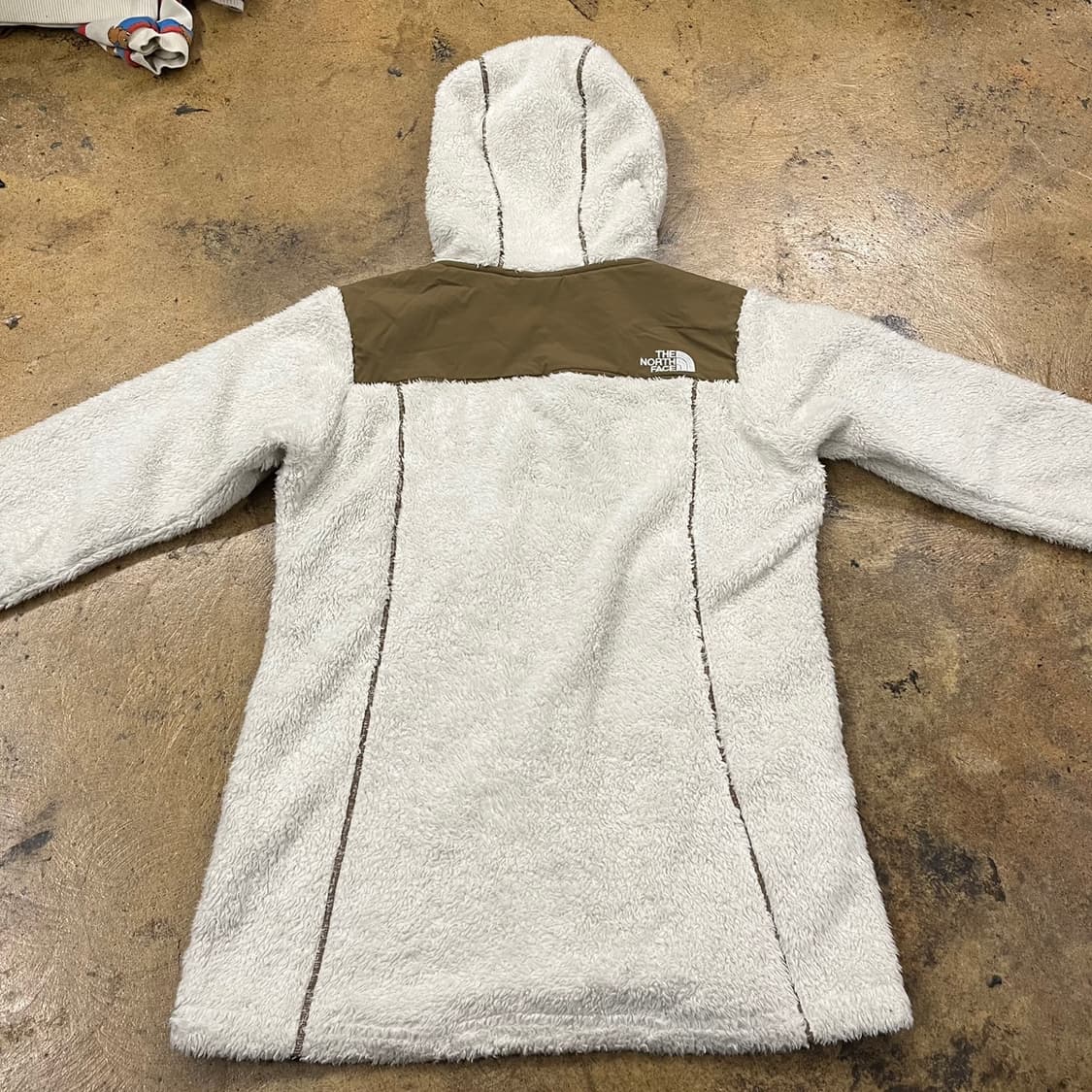 [정품/M] 노스페이스 후리스 후드집업 아이보리 b10 상품이미지4