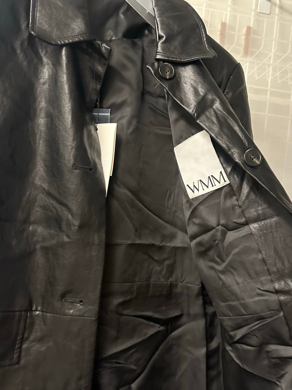 WMM 더블유엠엠 스튜디오 레더 롱자켓 새상품 상품이미지6