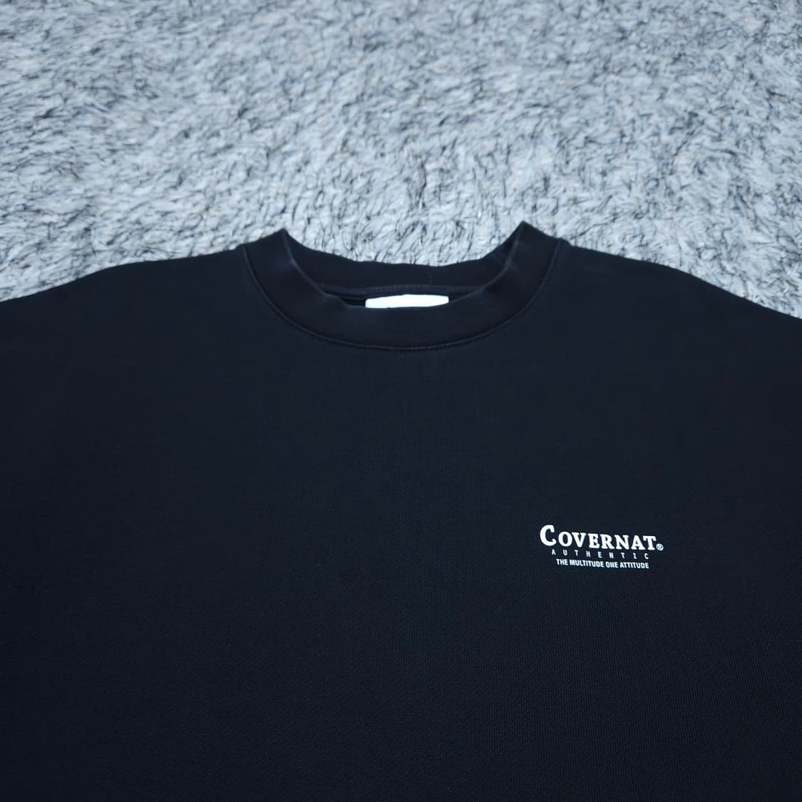 커버낫) L 남자 검정 맨투맨티셔츠 / 왕눈이샵 상품이미지3