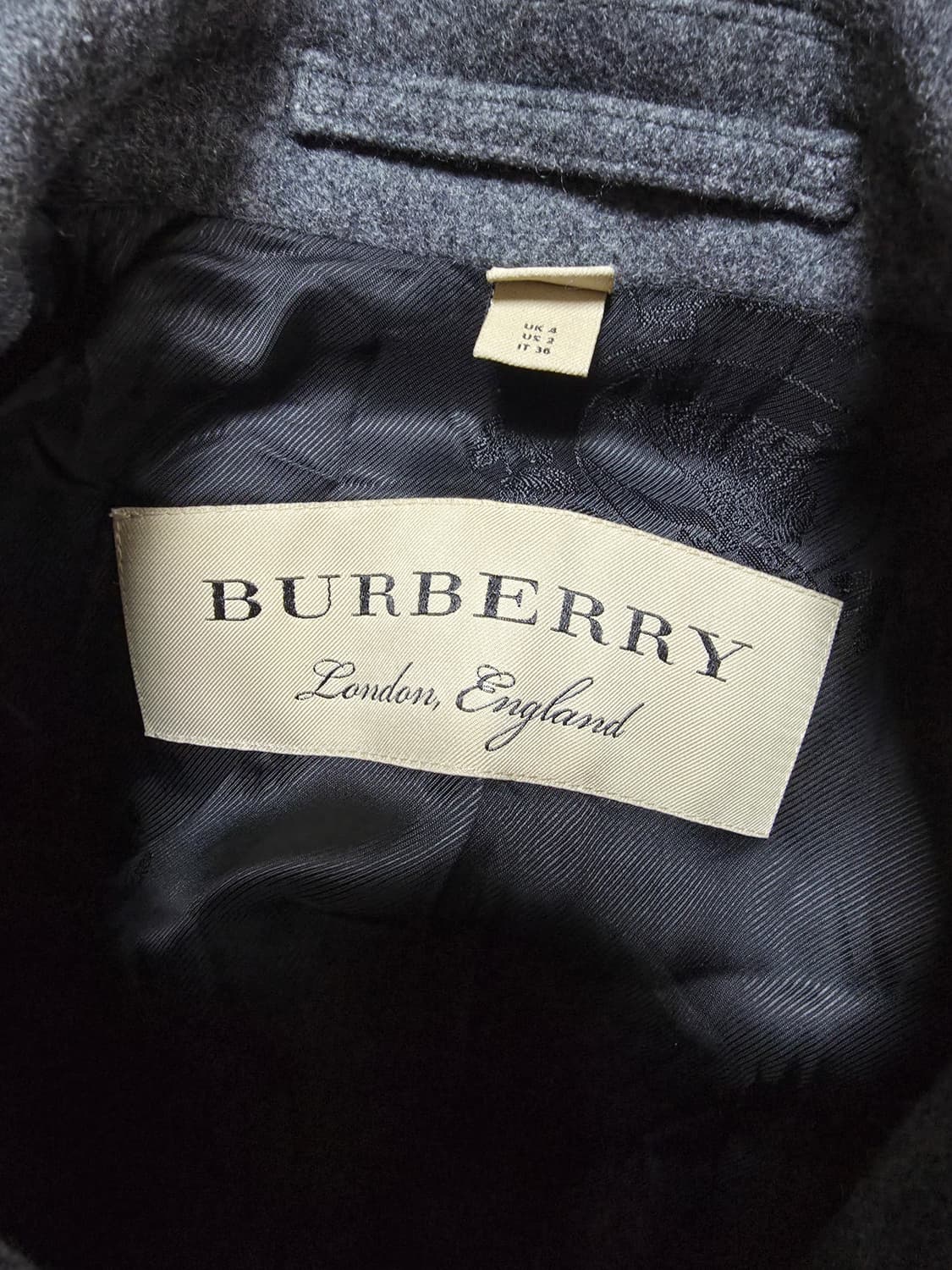 정품버버리캐시미어코트 UK4 상품이미지5