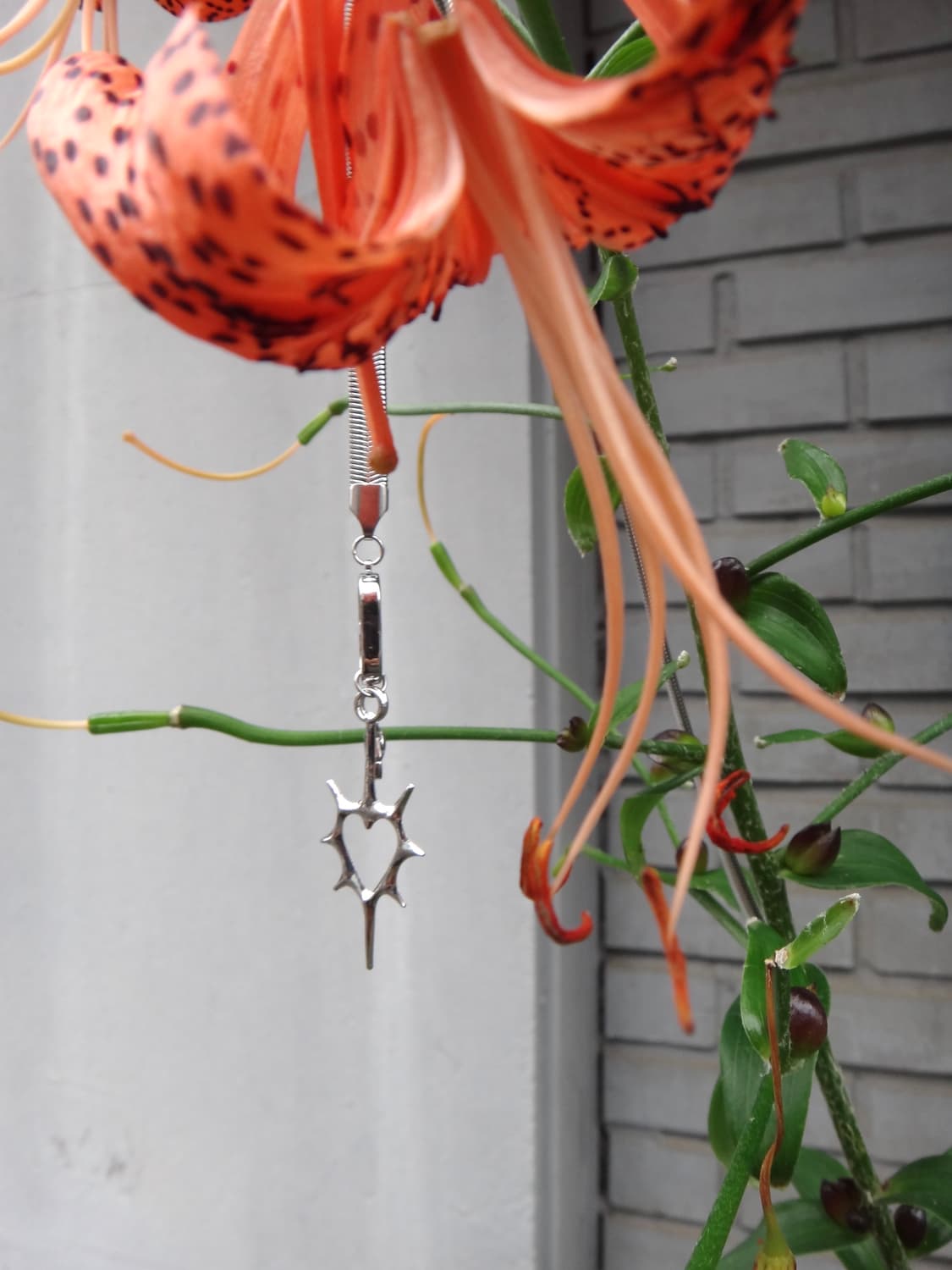 Thorny heart layered necklace 상품이미지6