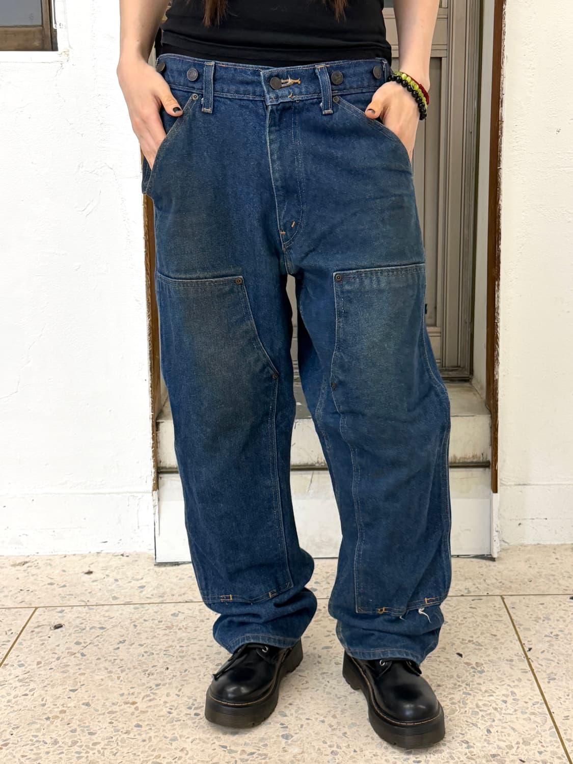 WILD ASS 더블니 워크팬츠 상품이미지1