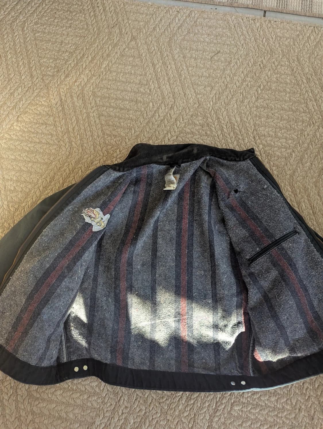 칼하트 디트로이트 J01 블랭킷 라인드 캔버스 자켓 3XL 상품이미지10