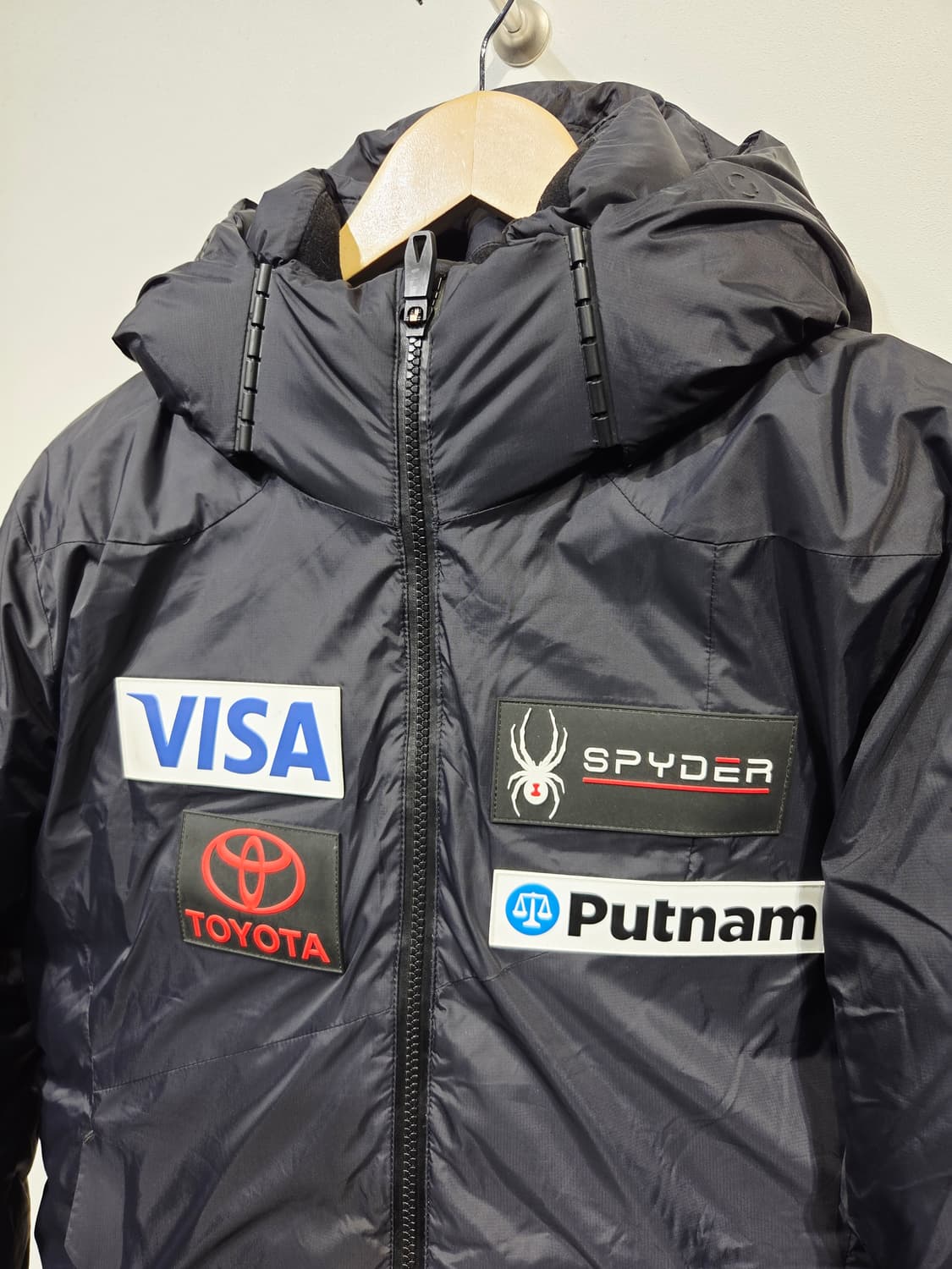 스파이더 US 스키팀 구스다운 블랙_M 상품이미지4