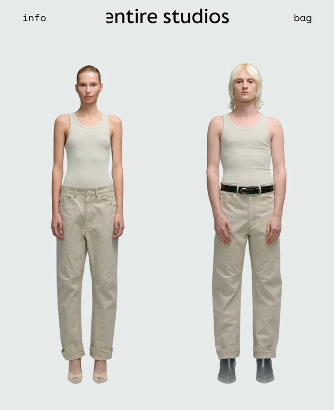 Entire studios task pant 테스크팬츠 아이보리 34 상품이미지1