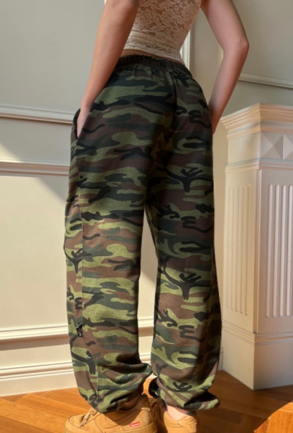 더미스테리어스호텔 LONG STRAP OVER PANTS CAMO 상품이미지2