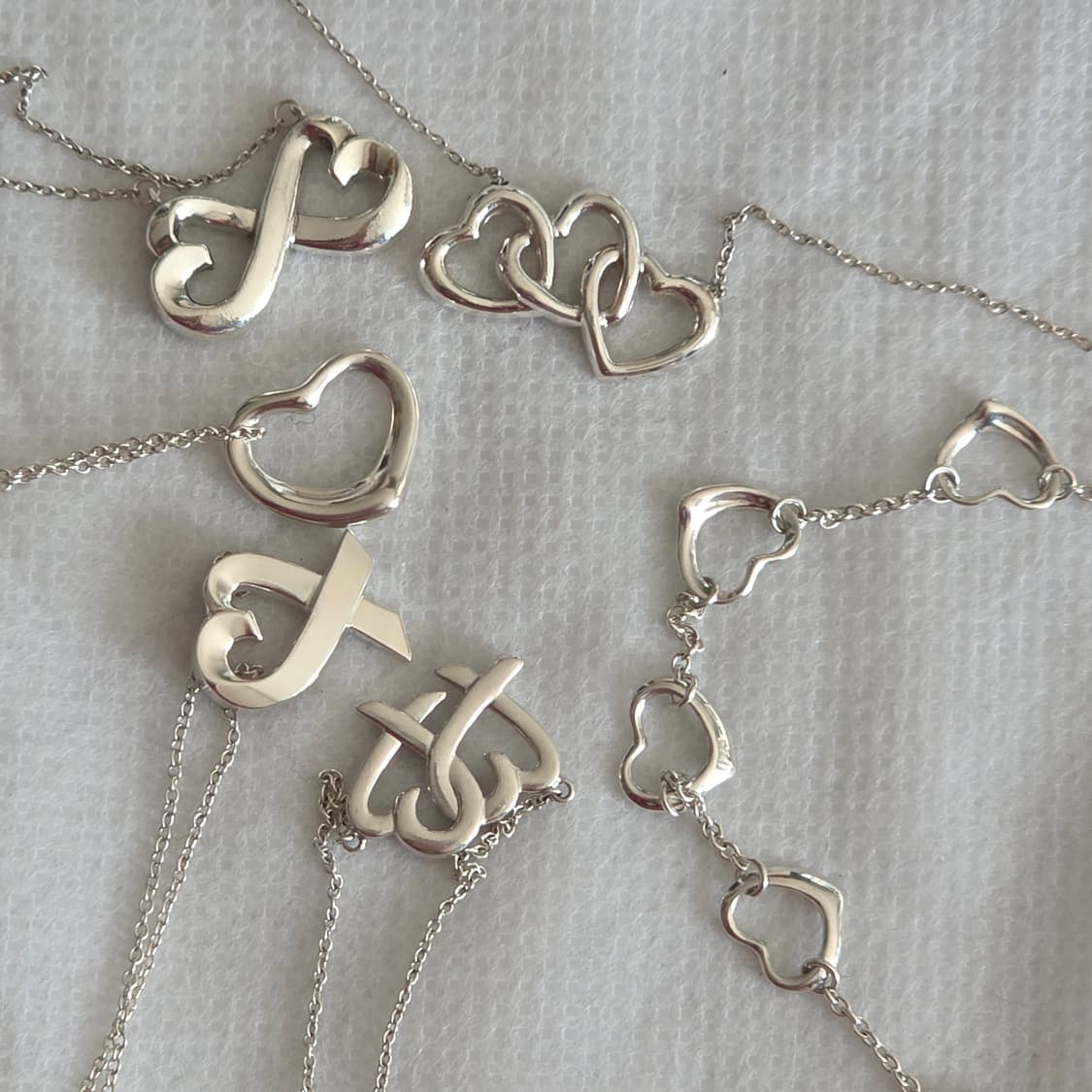 티파니 엘사퍼레티 3p 트리플 오픈하트 11mm 실버 목걸이 상품이미지8