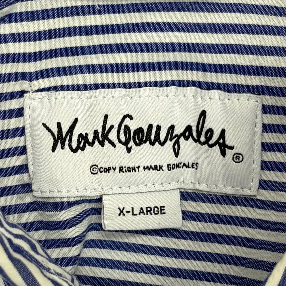 마크곤잘레스 스트라이프 셔츠 XL 상품이미지5