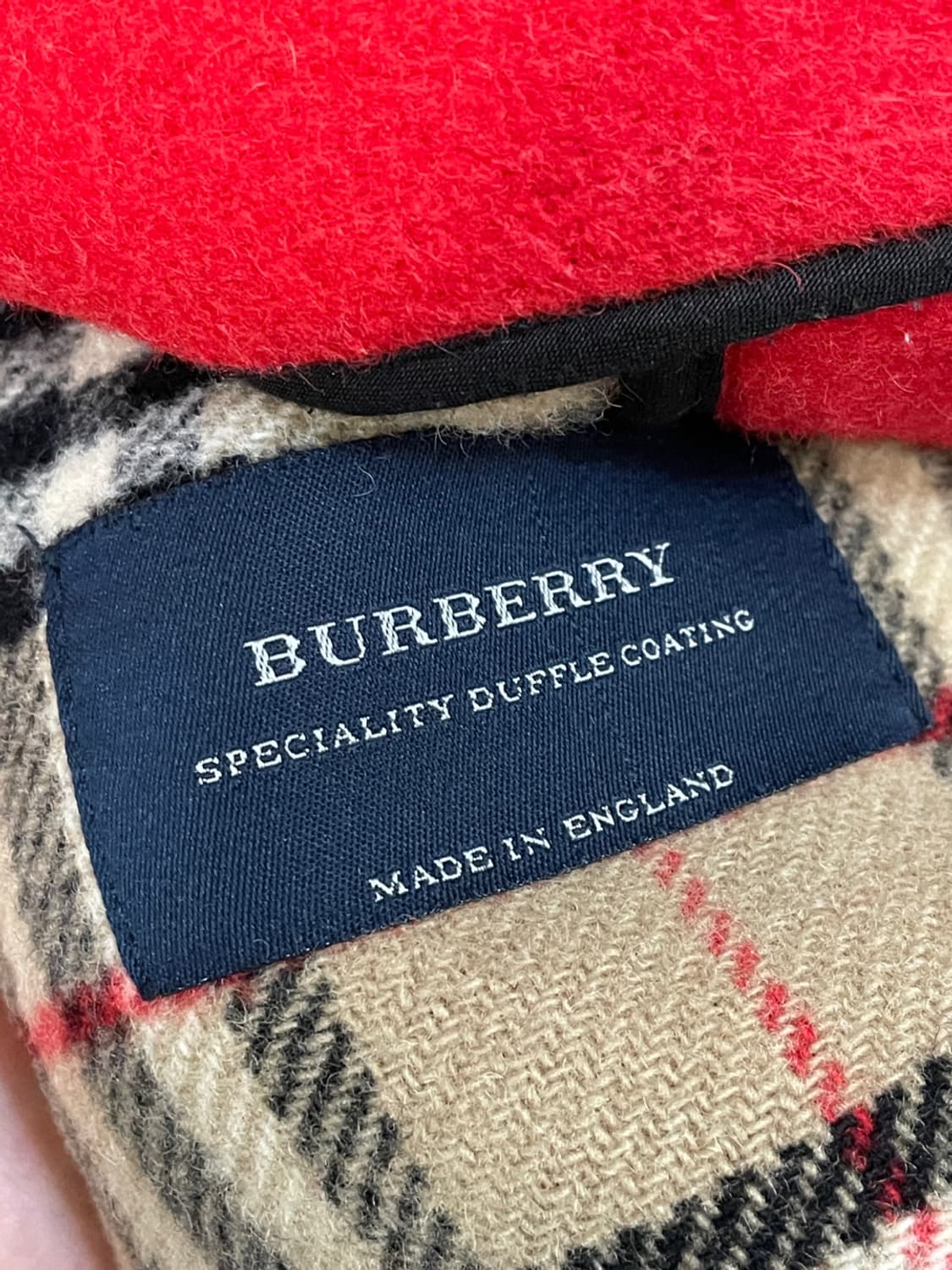 버버리 런던 레드 더플 코트  상품이미지5