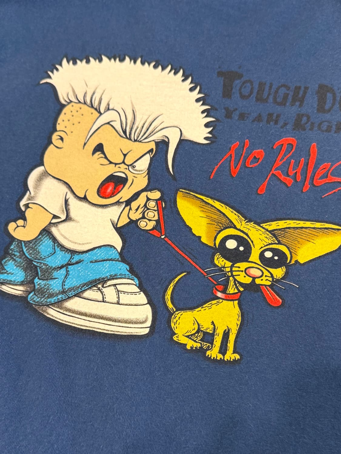 90s No Rules SkateBoard 페이딩 올드 티셔츠 (USA) 상품이미지8