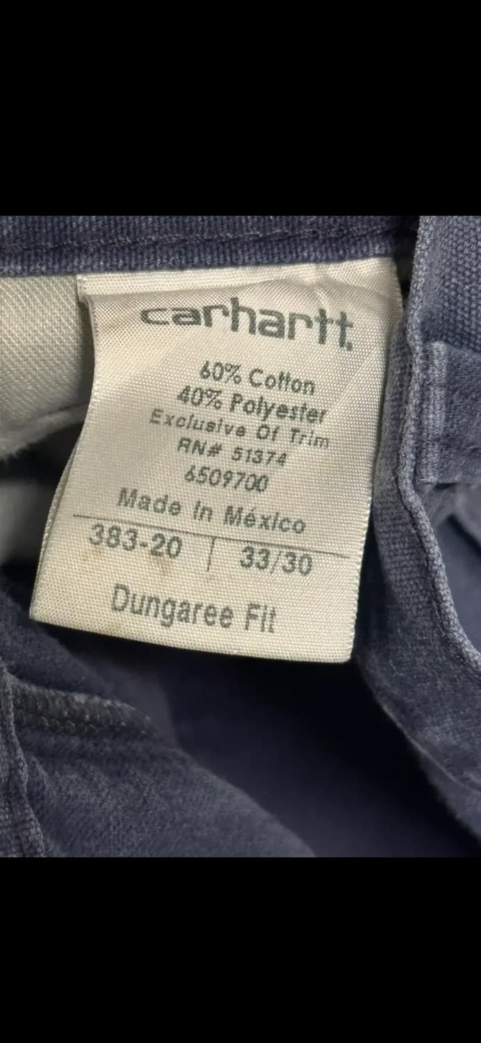 칼하트 던가리 싱글니 팬츠 미드나잇 블루 상품이미지4