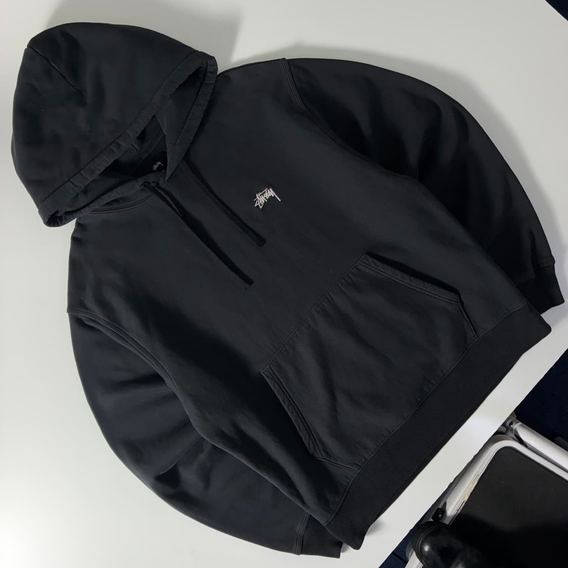 Stussy 스투시 신형 스몰 스탁 자수 후드티 상품이미지2