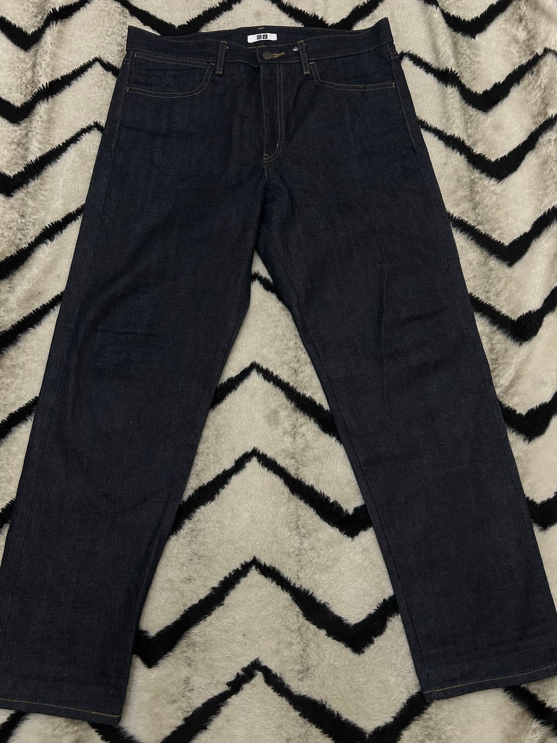 [33]유니클로U 셀비지 레귤러핏 데님팬츠/생지 상품이미지2