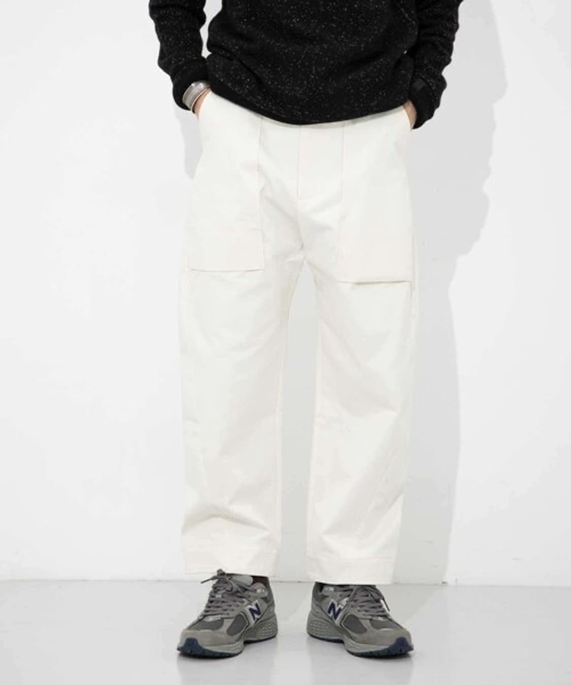 스튜디오니콜슨 화이트 팬츠 상품이미지6