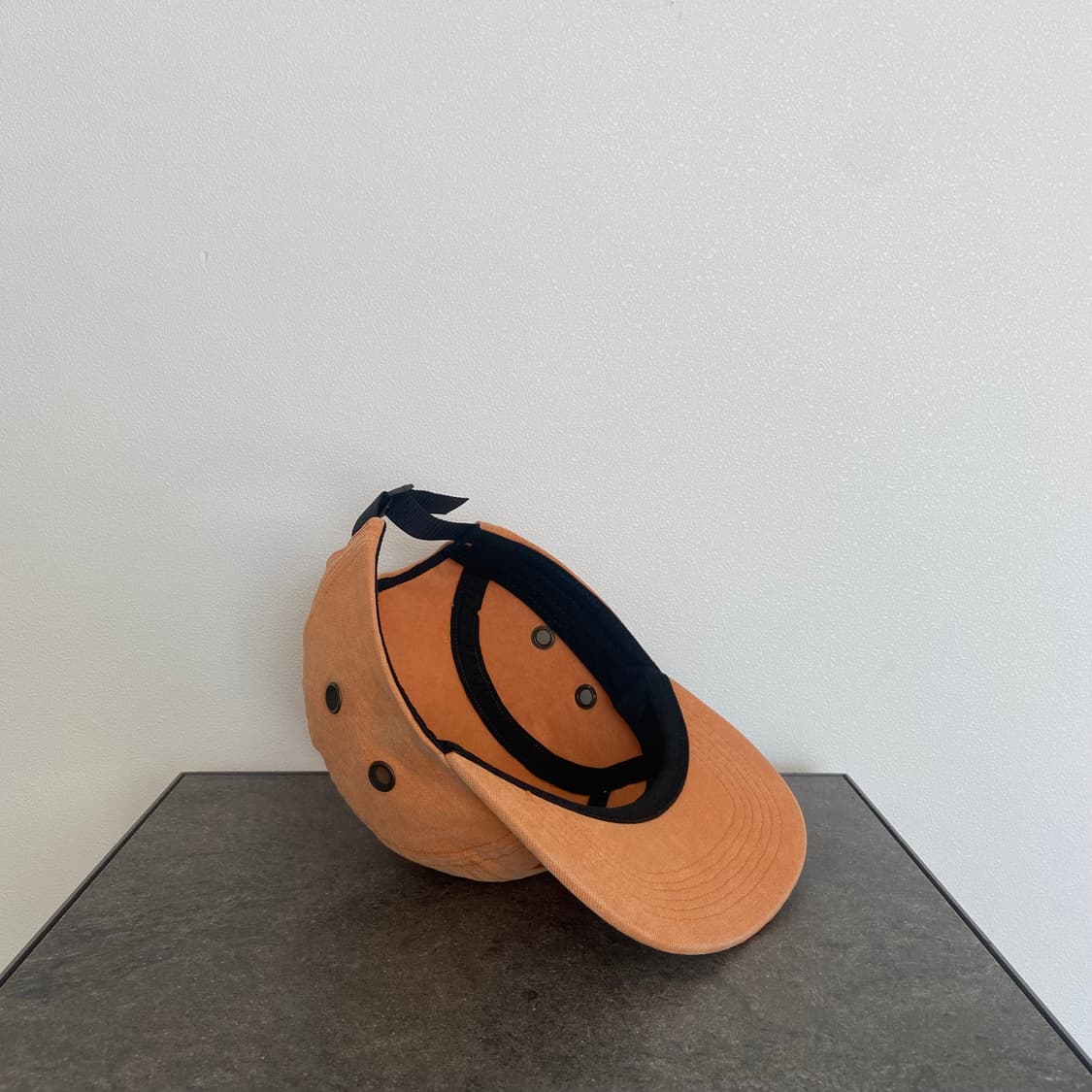 슈프림 스톤 워시드 오렌지 박스로고 캠프캡 모자 상품이미지7