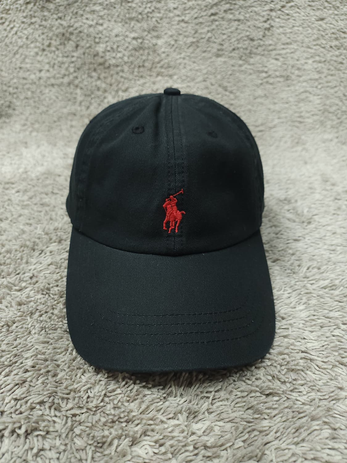 폴로 랄프로렌 블랙 볼캡 모자 상품이미지3