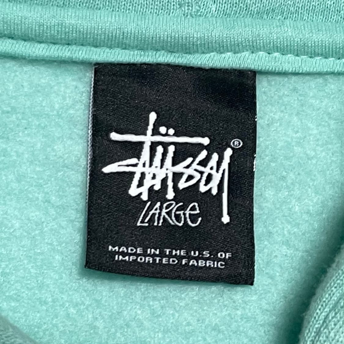 L 스투시 빅로고 민트 후드 집업  상품이미지4