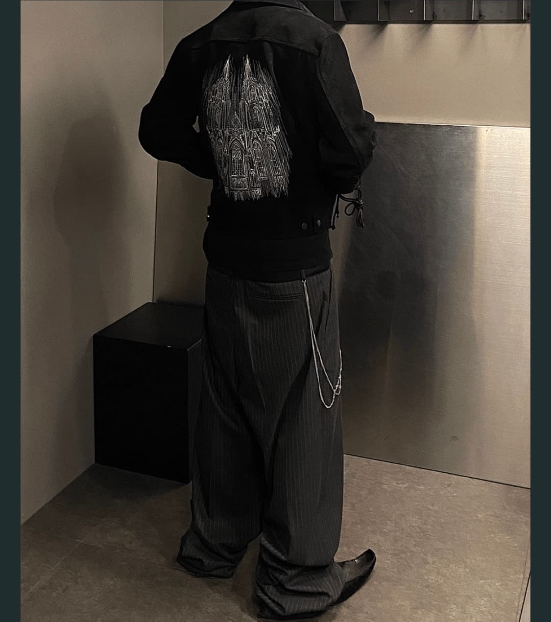 언더마이카 스트라이프 슬랙스 상품이미지1