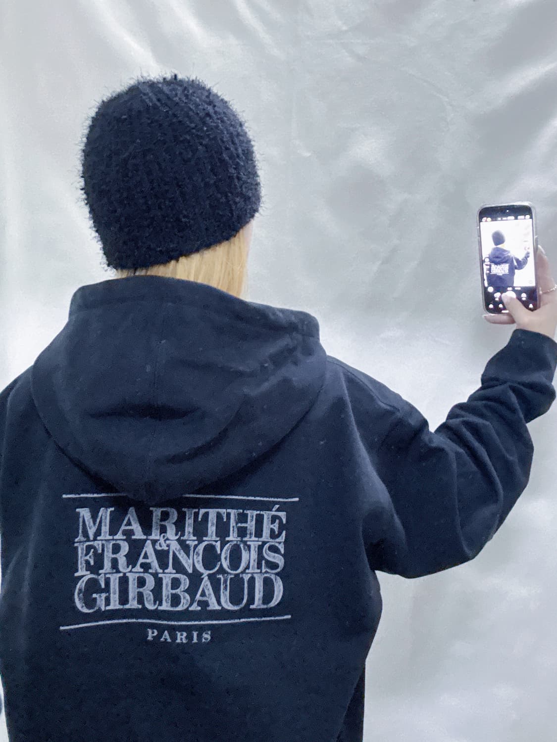 마리떼 프랑소와저버 빅로고 후드집업  상품이미지3