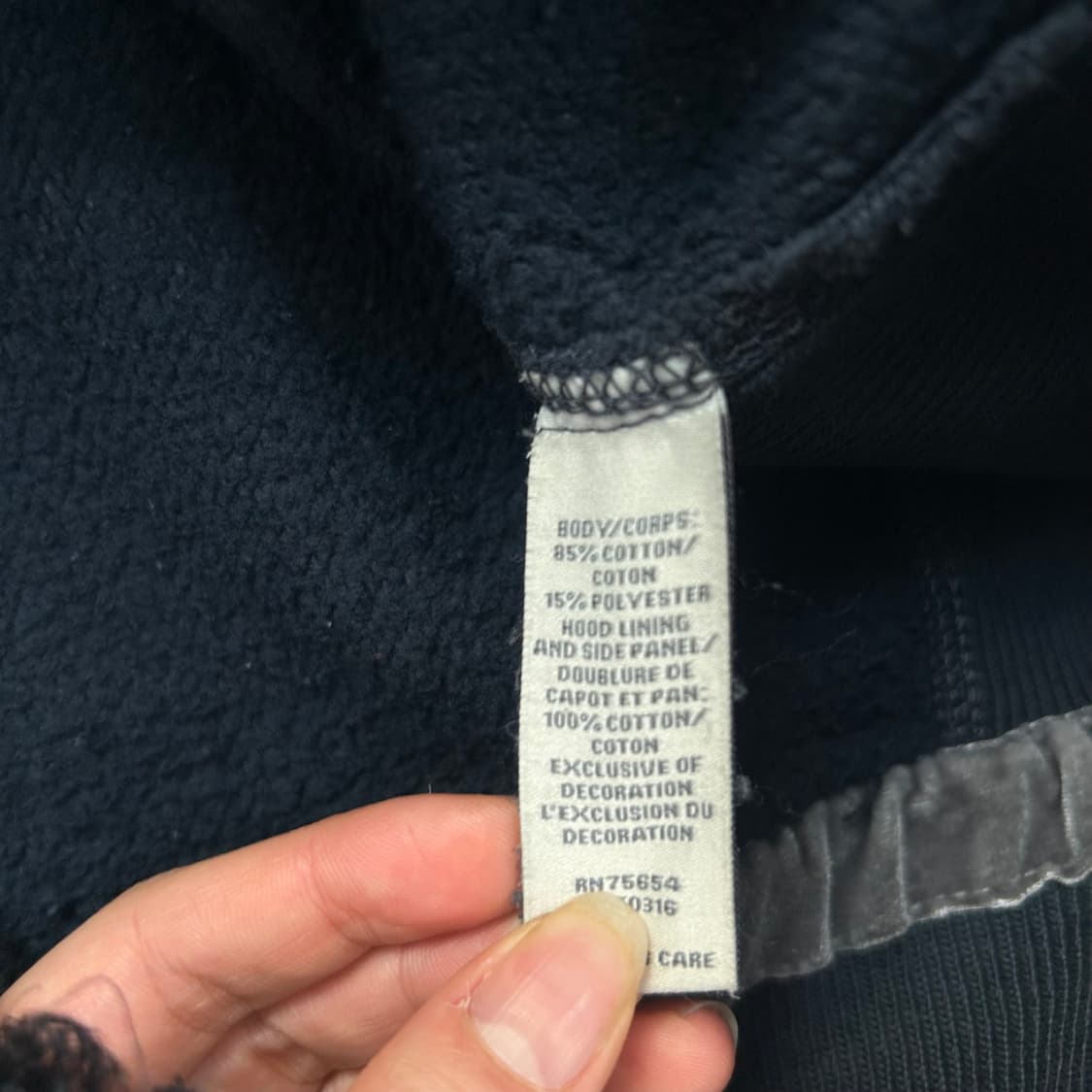 Abercrombie 아베크롬비 그런지 스펠아웃로고 차콜 후드티  상품이미지5