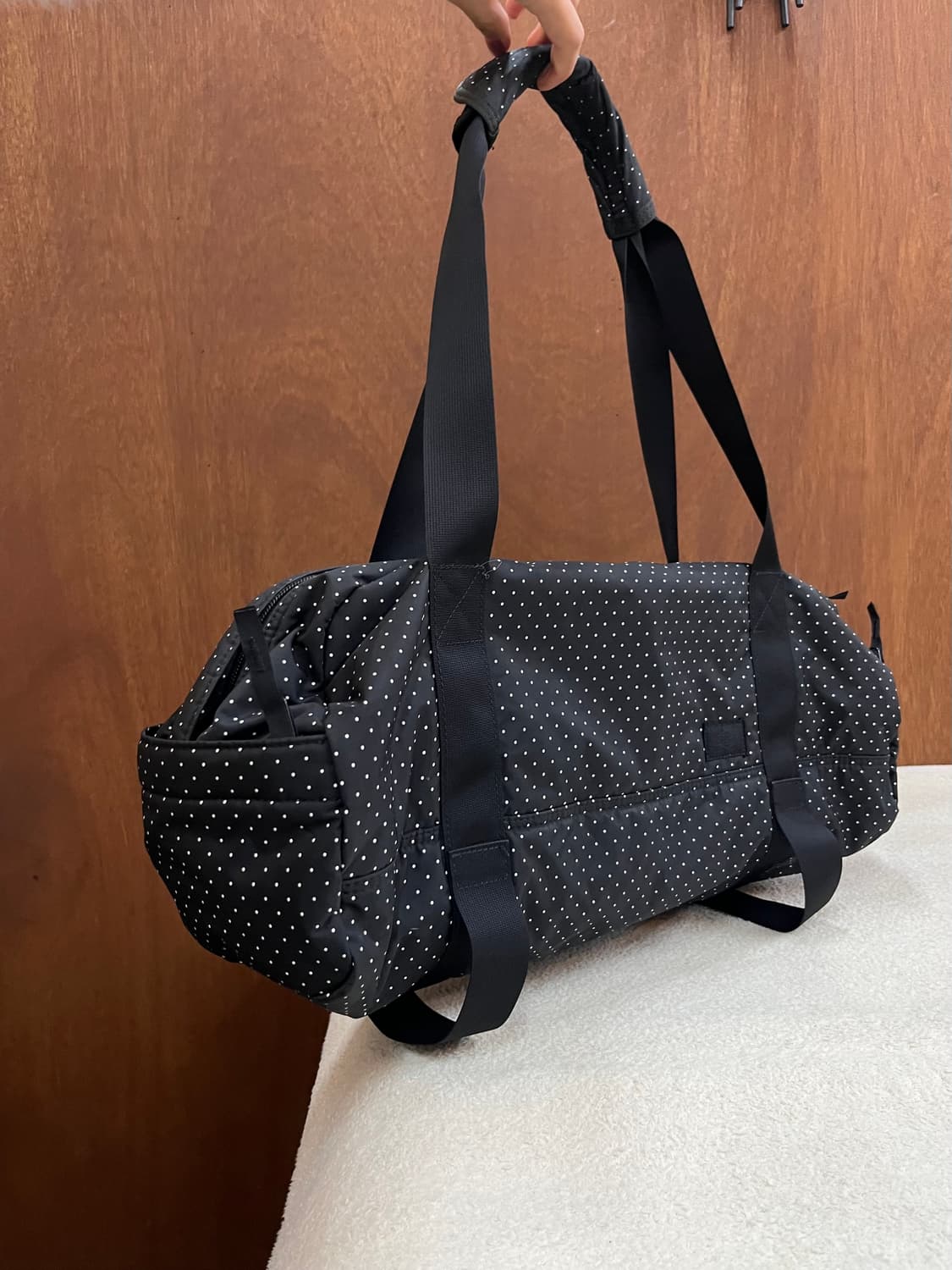 포터 도트 보스턴백 블랙 상품이미지4