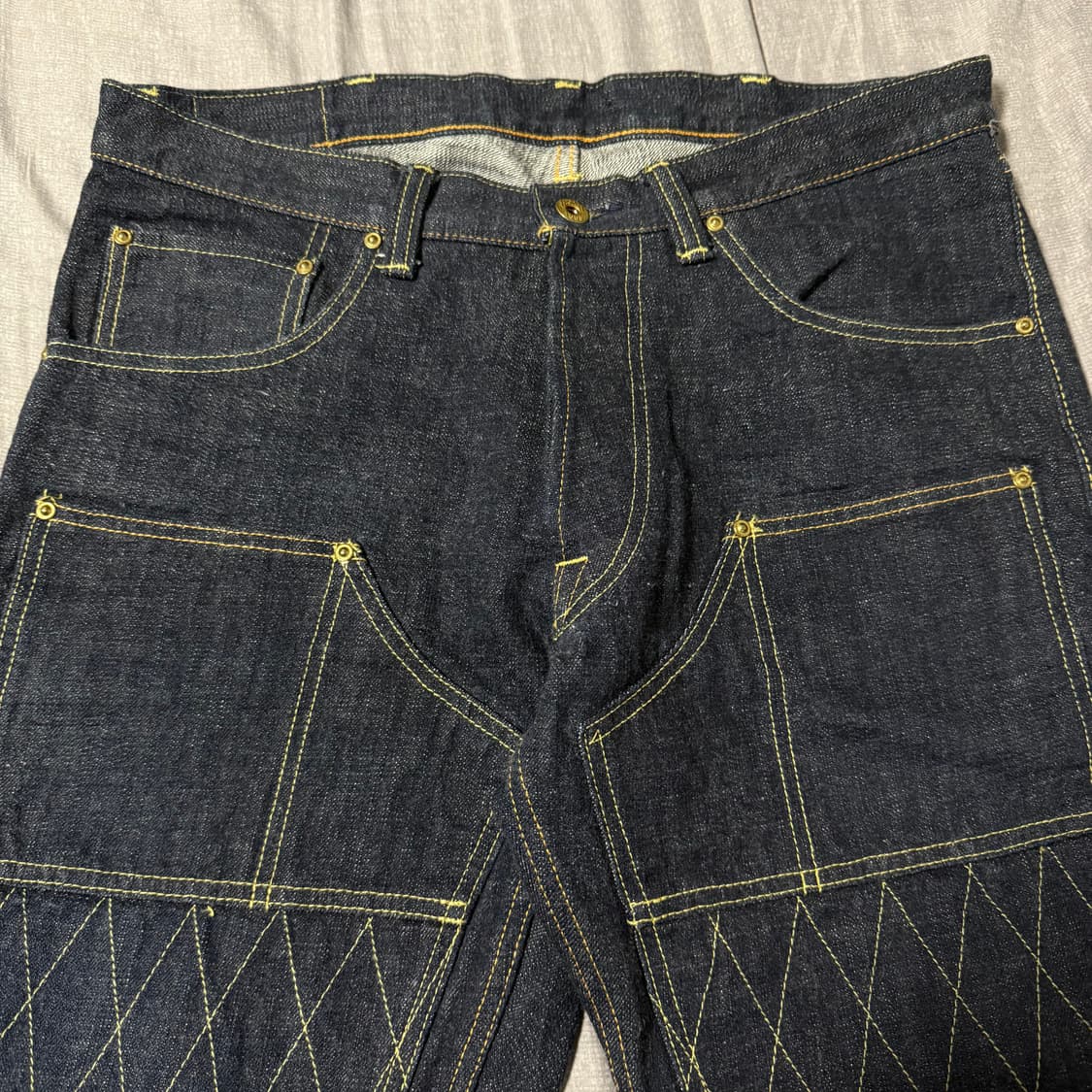 [34]트로피클로딩 1608W 더블니 네로우 더트 데님 팬츠 상품이미지6