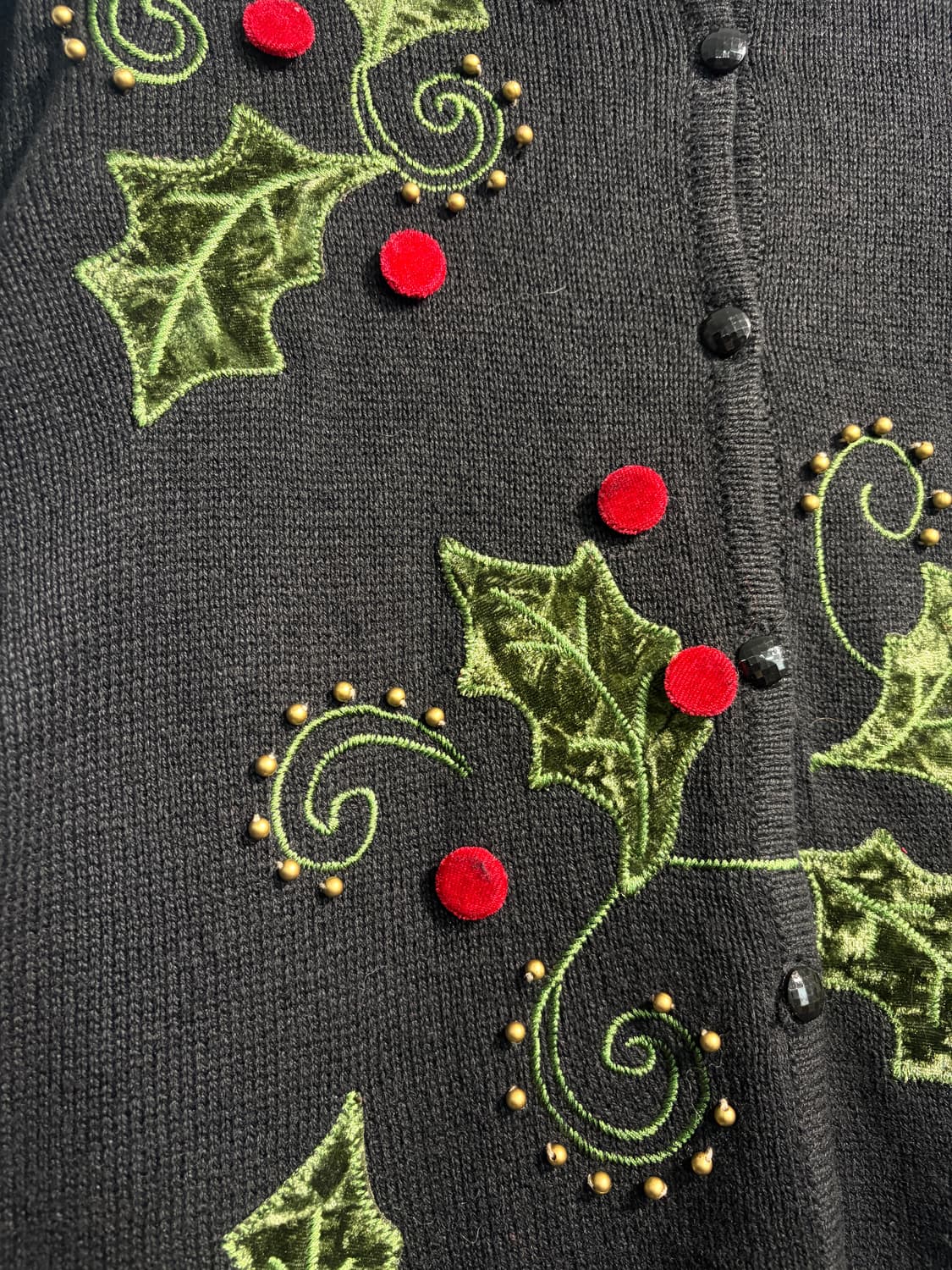 U.S.A. 크리스마스 리스 가디건 L 어글리니트  상품이미지7