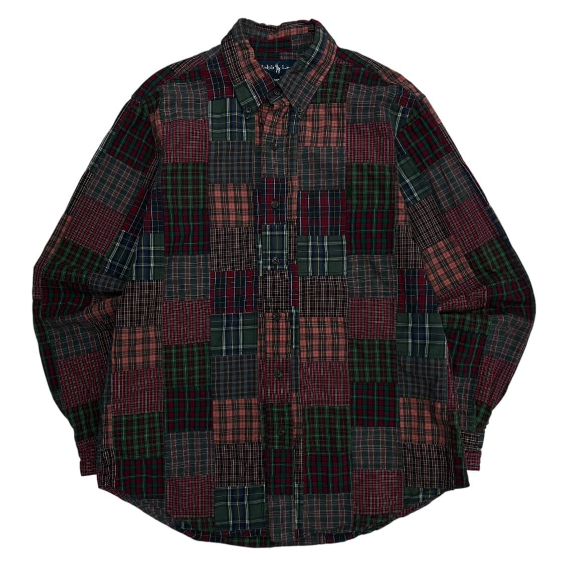 폴로 랄프로렌 딥그린포니 패치워크 셔츠 L 상품이미지2