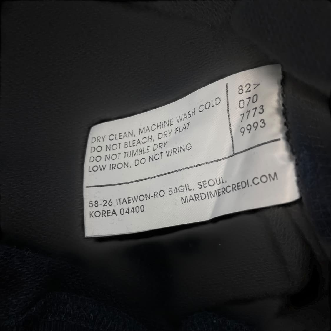 마르디메크르디 플라워 맨투맨 네이비 상품이미지5