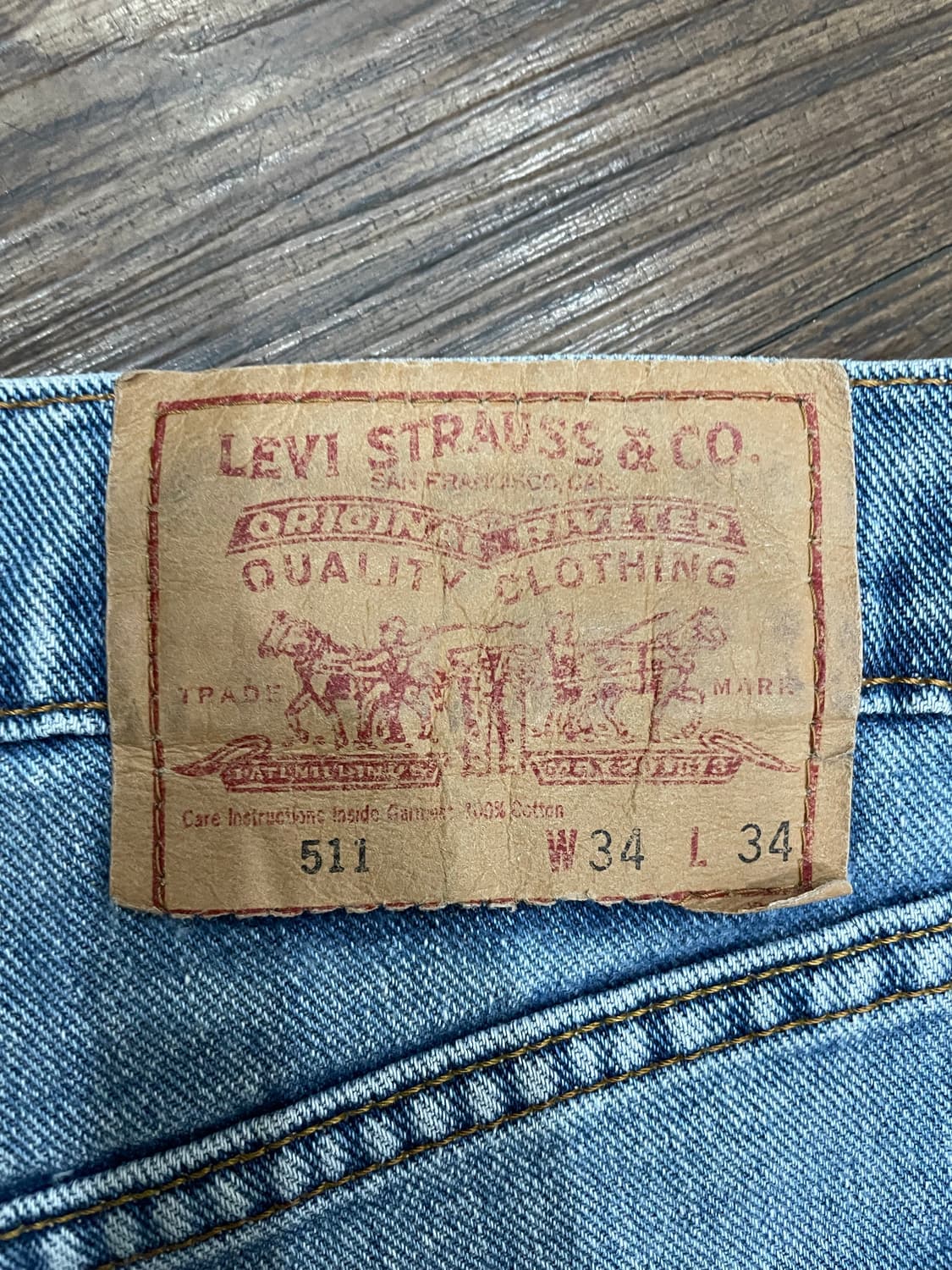 90s 리바이스 일본판 511 데님 팬츠 상품이미지10
